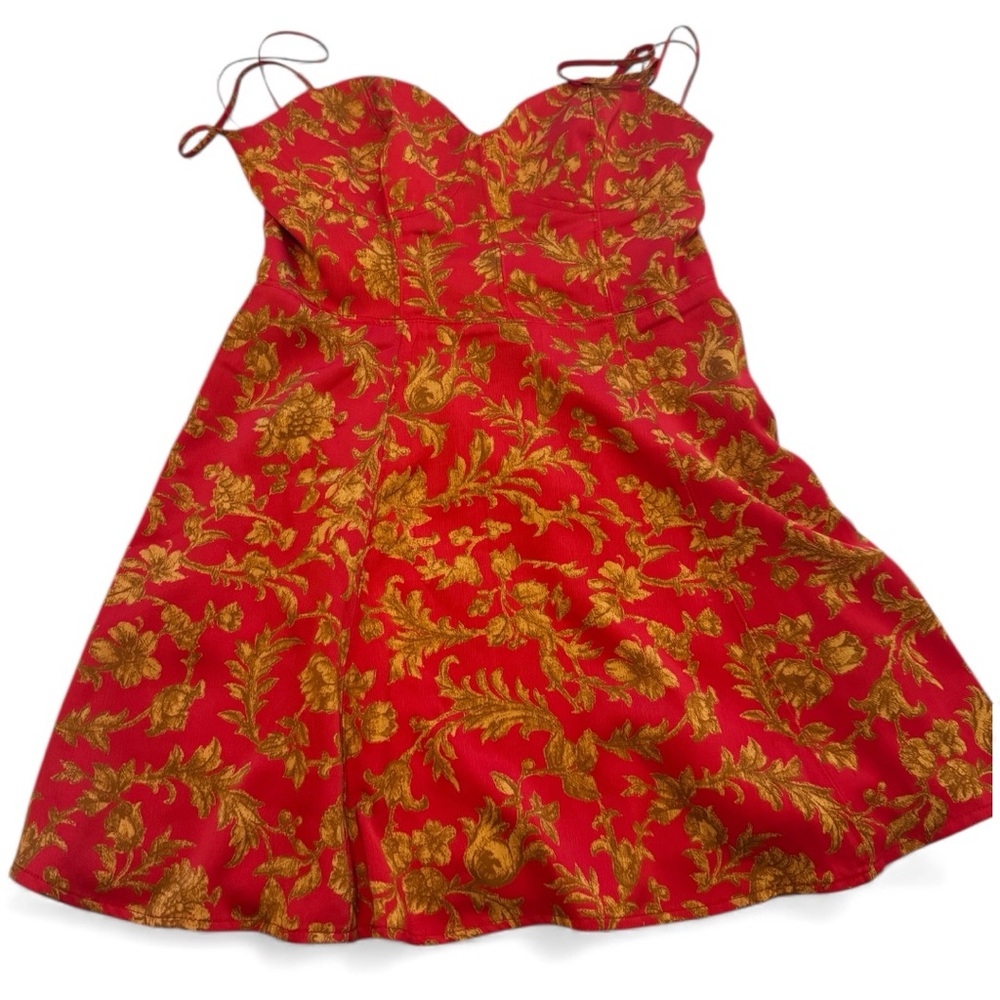 Red and Gold Dress